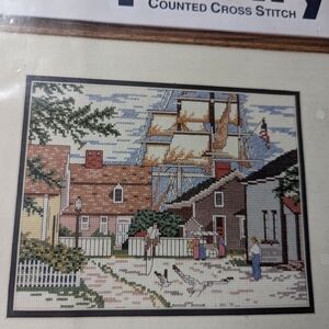 Simplicity Old Mystic Counted Cross Stitch never opened, needle work
